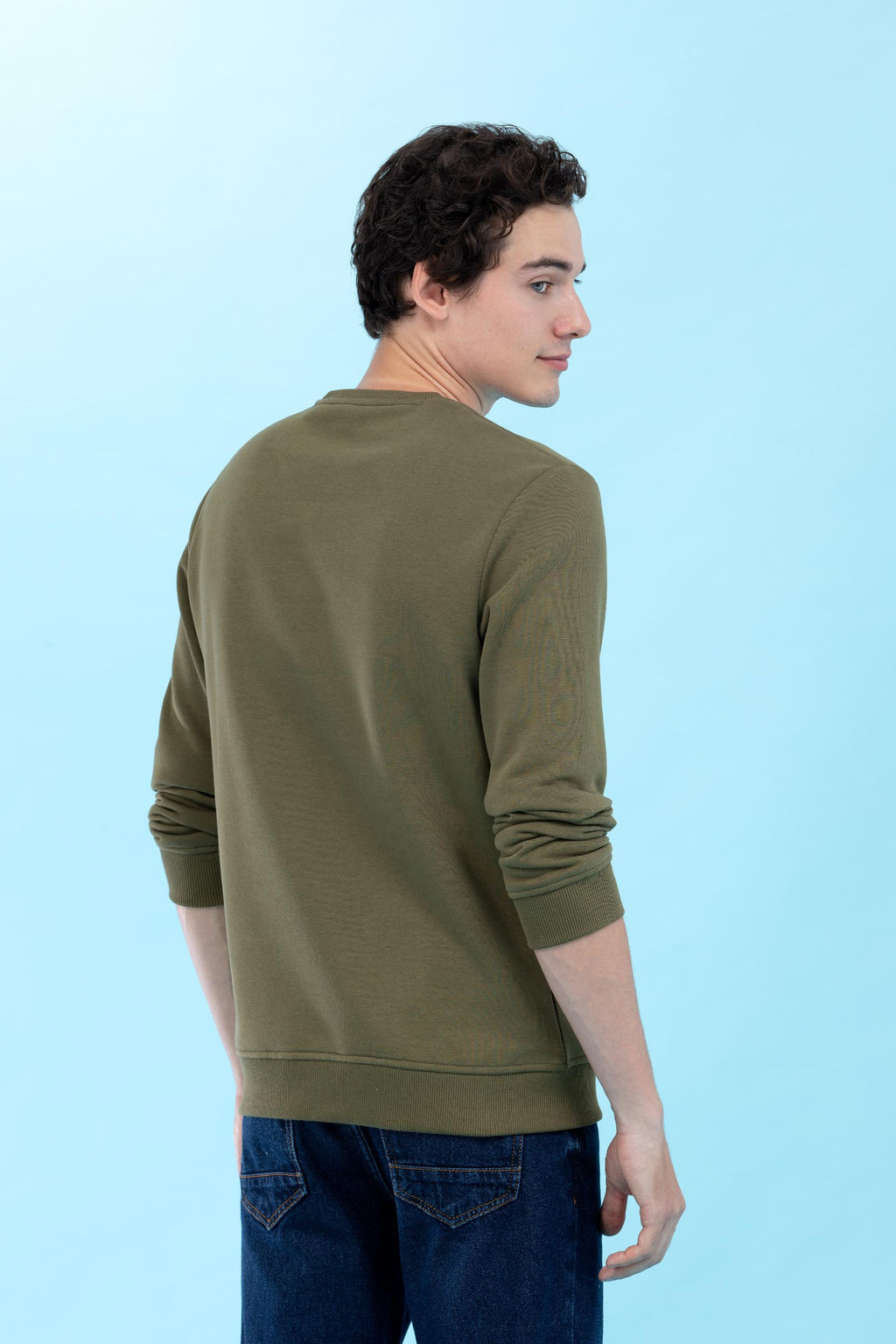 U. S. Polo Assn / Базовый свитшот цвета хаки с круглым вырезом - U.s. polo assn фото 13