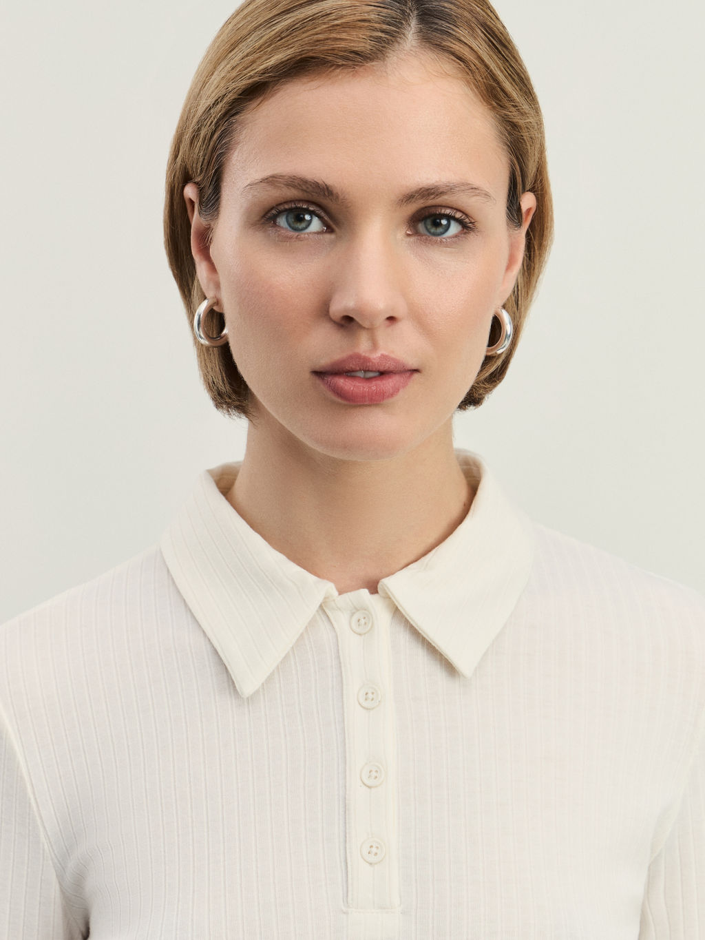 Джемпер поло в рубчик / Zarina  фото 6