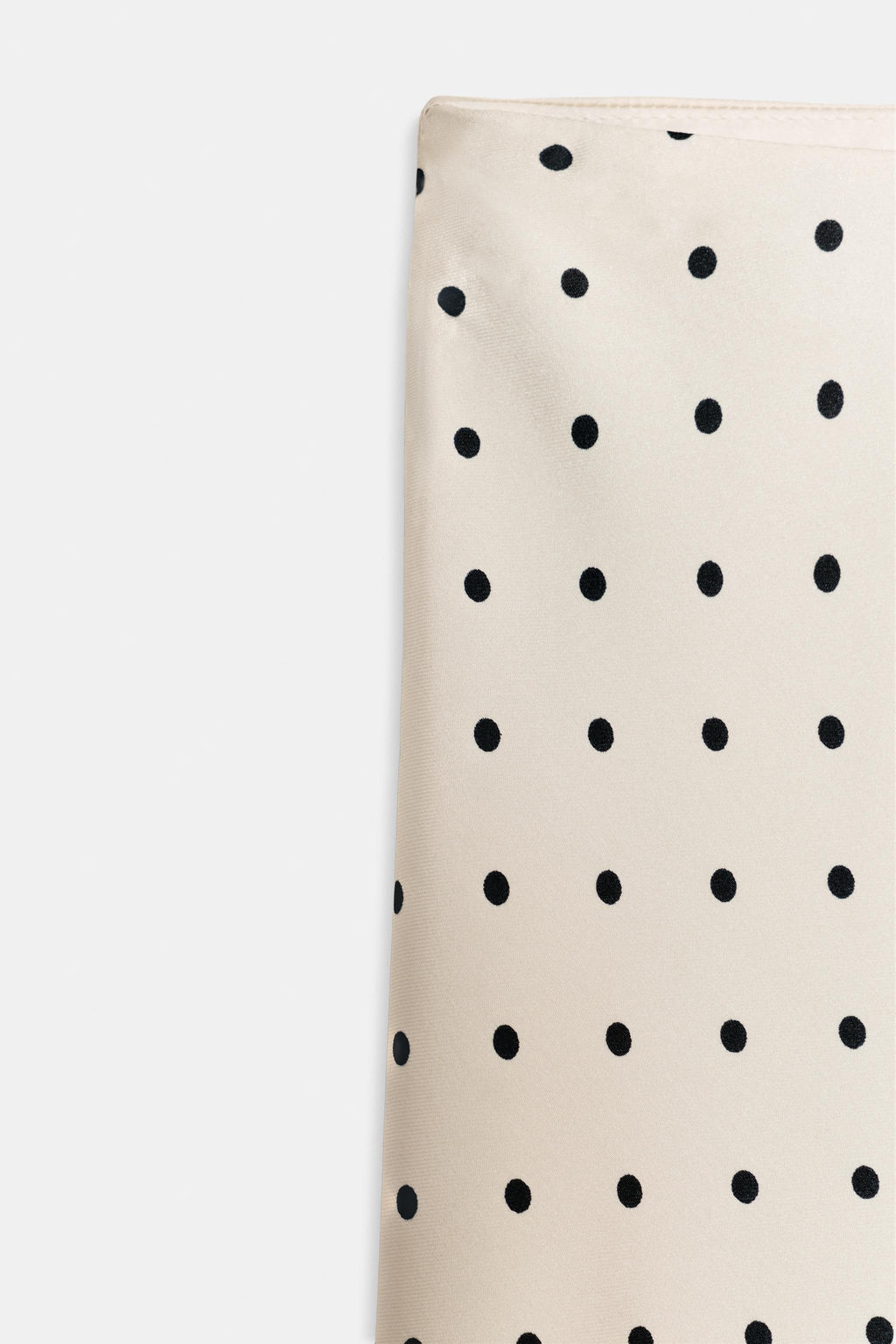 ASYMMETRIC POLKA DOT SATIN SKIRT - Zara фото 10