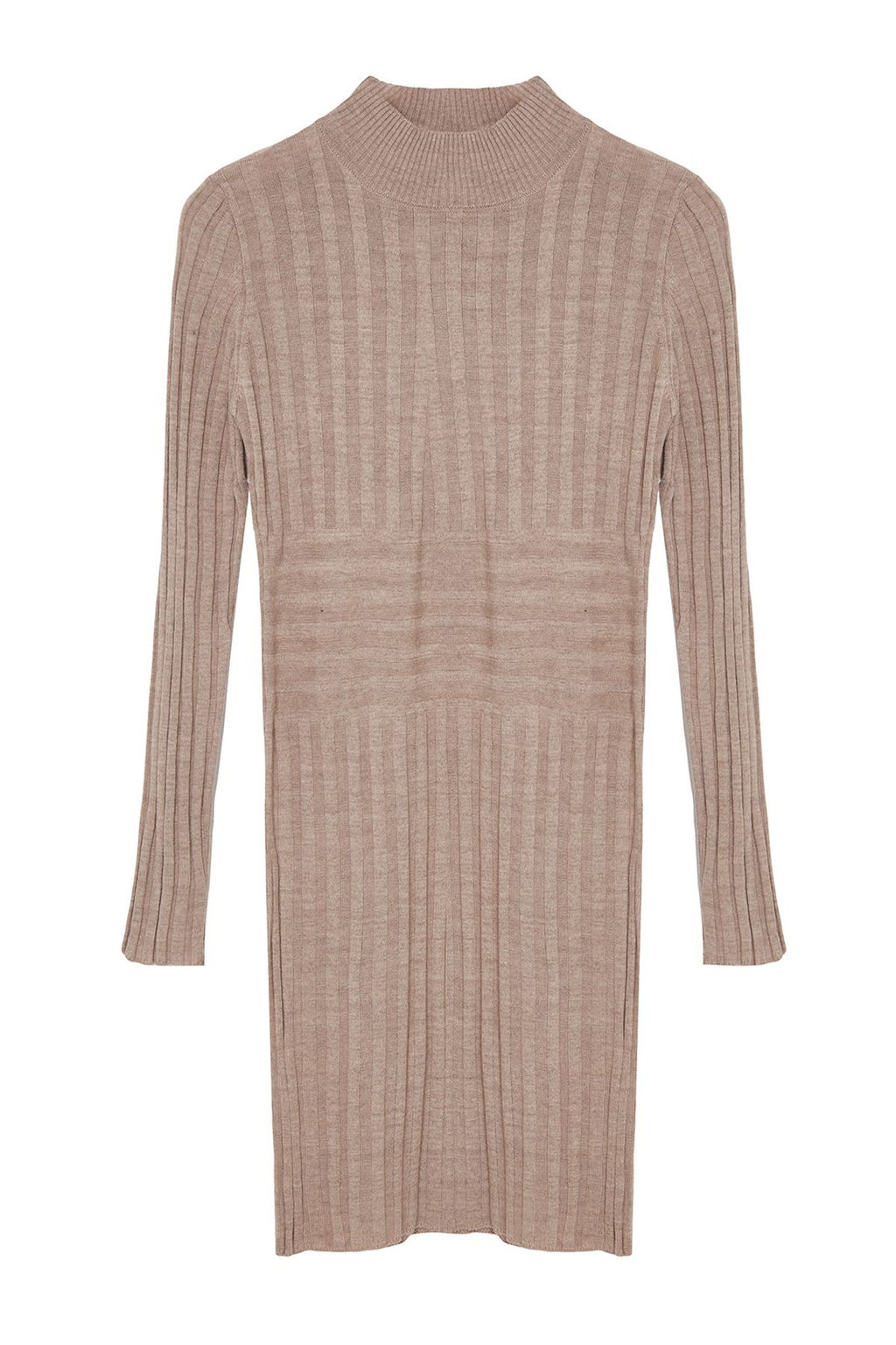 Vizon Mini Triko Dik Yaka Elbise TWOAW22EL0021 - Trendyolmilla фото 8