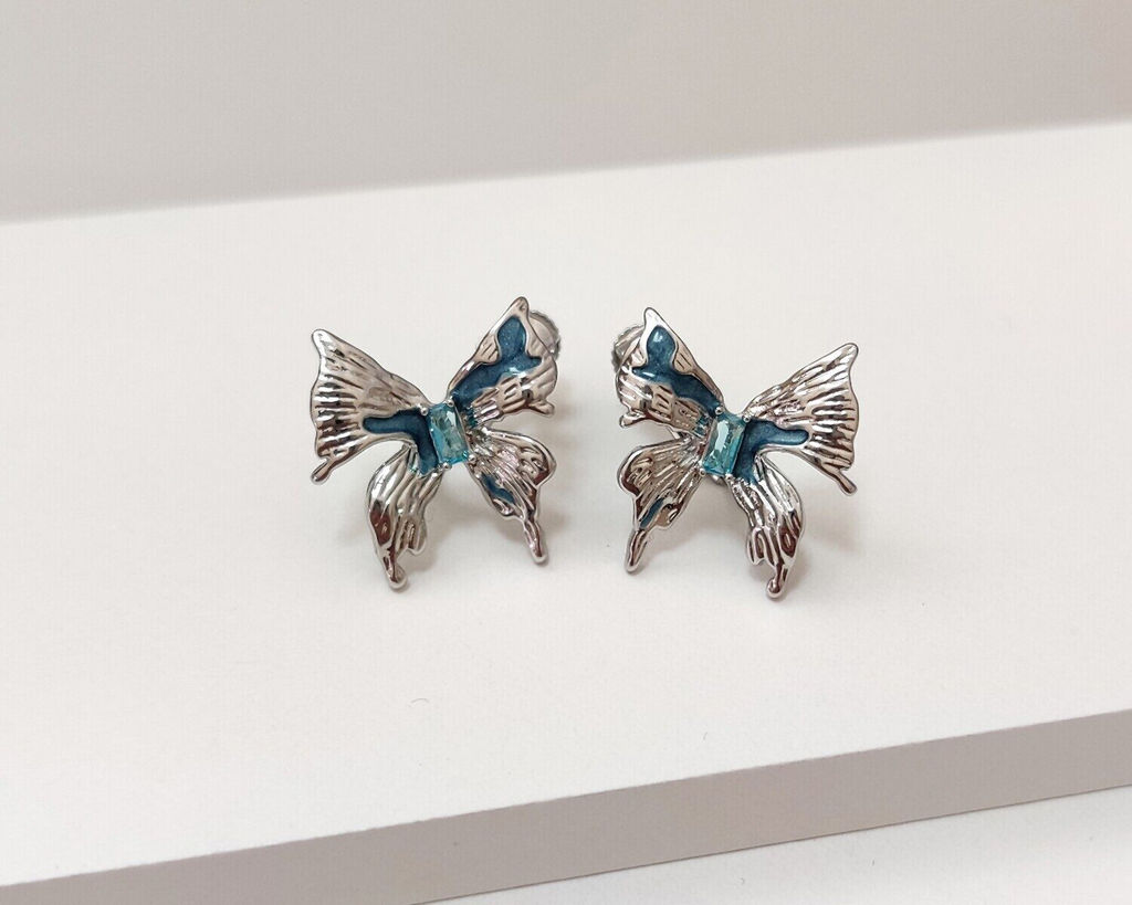 Серьги-клипсы Бабочки