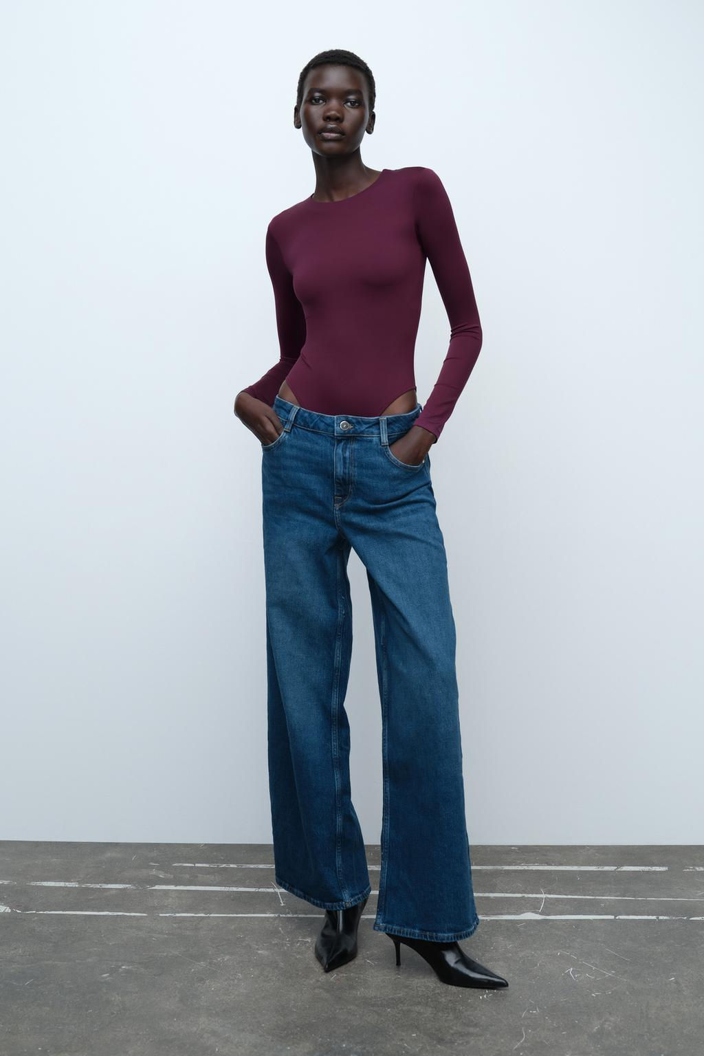 LONG SLEEVE POLYAMIDE BODYSUIT - Zara фото 3