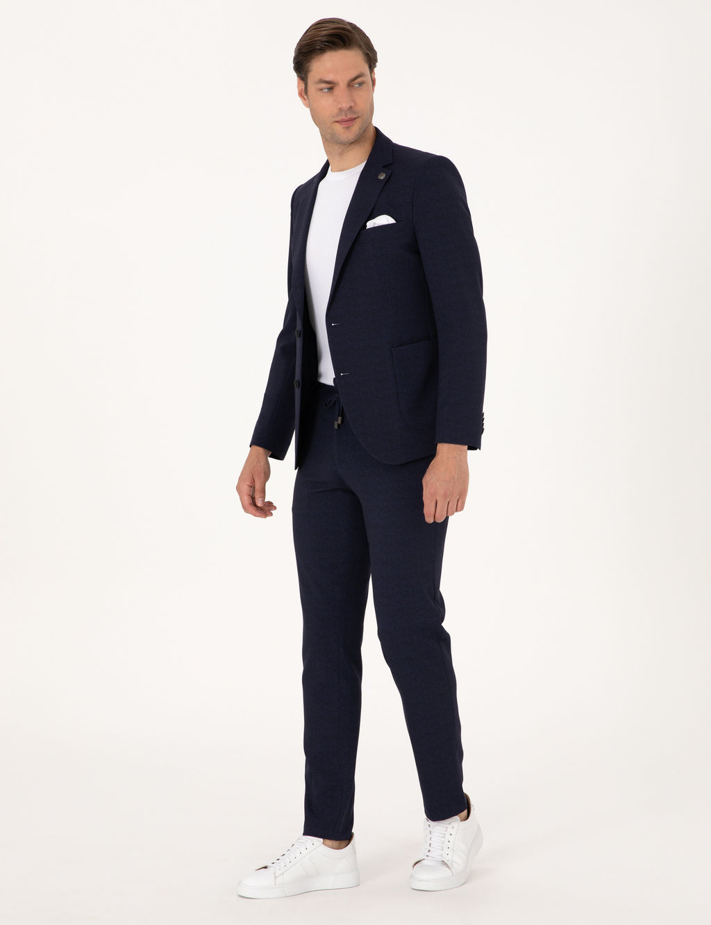 Lacivert Extra Slim Fit Tak_m Elbise