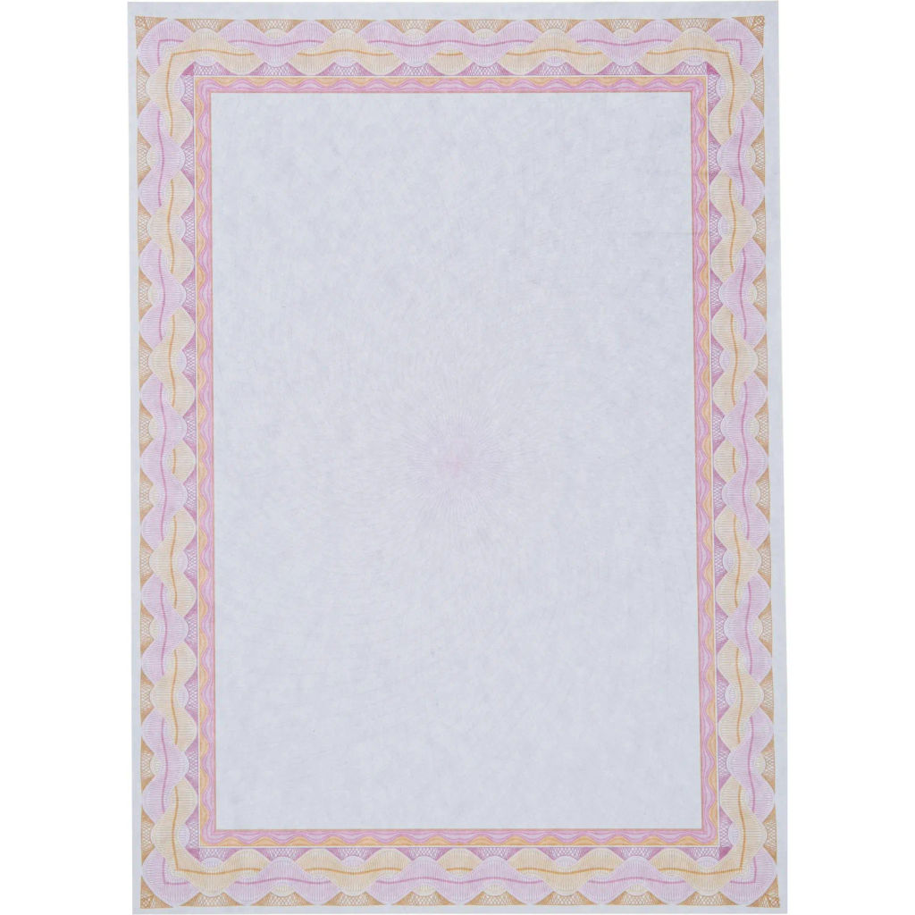 Сертификат-бумага А4 Attache 50 шт/уп красная рамка спираль ID7