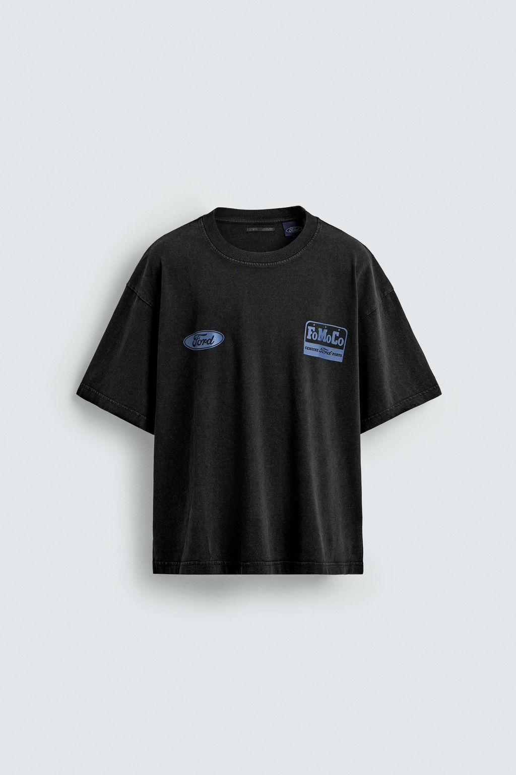 WASHED T-SHIRT WITH CONTRAST FORD  PRINT - Zara фото 15