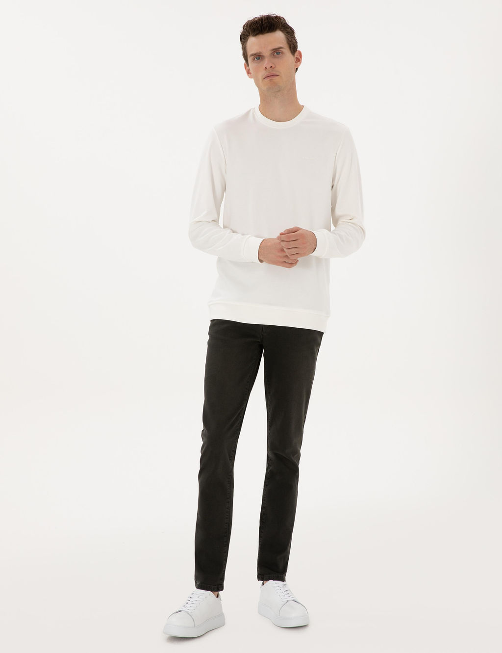 Ekru Regular Fit Sweatshirt - Pierre cardin фото 4
