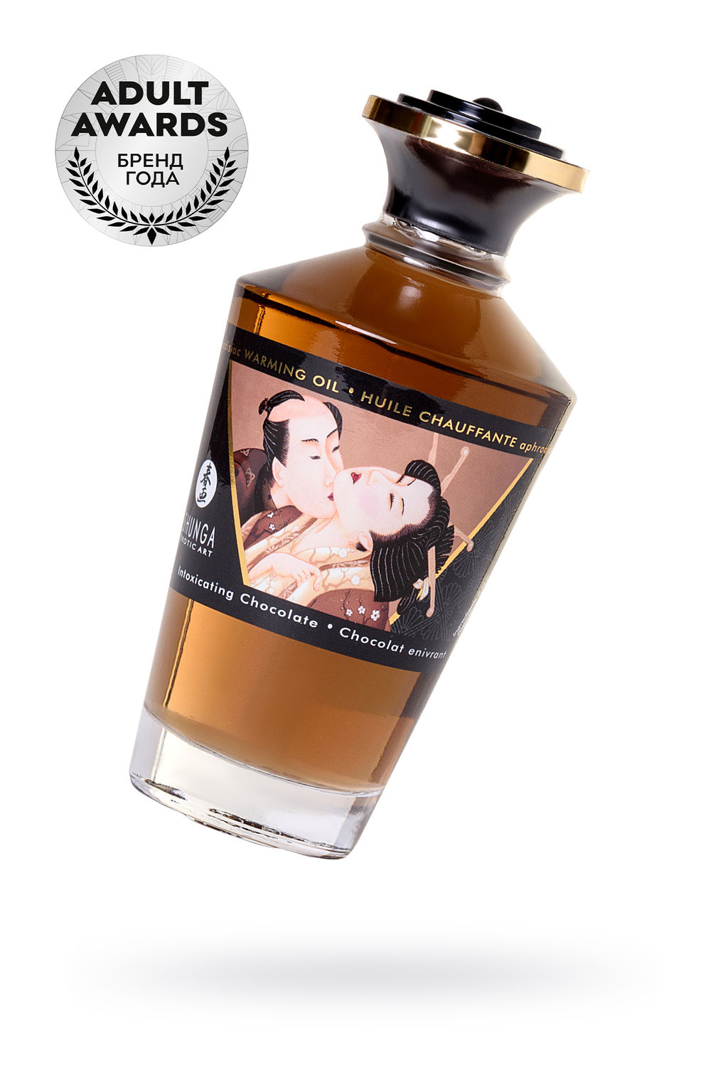 Масло массажное для тела Shunga Пьянящий шоколад (Intoxicating Chocolate), разогревающее, 100 мл