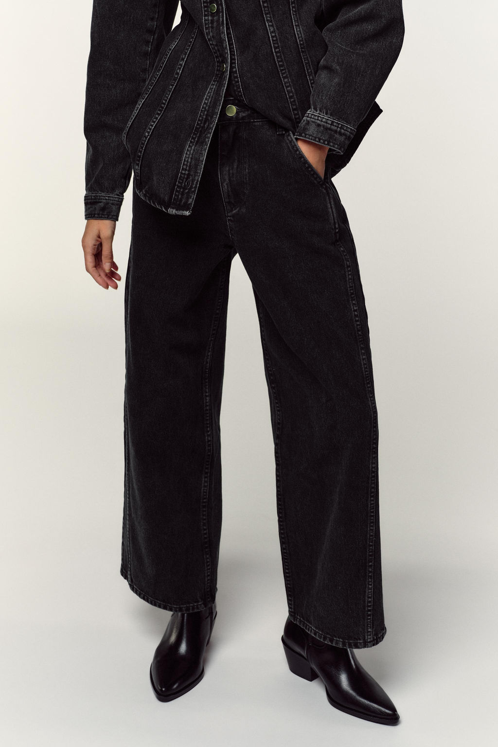 Z1975 HIGH-WAIST CULOTTES JEANS - Zara фото 2