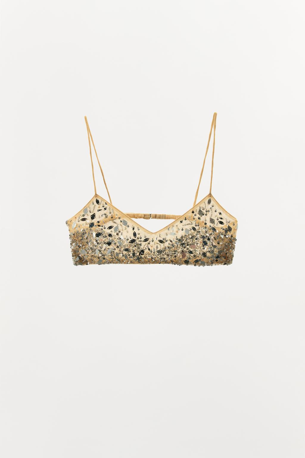 BEADED SEQUIN TOP - Zara фото 4