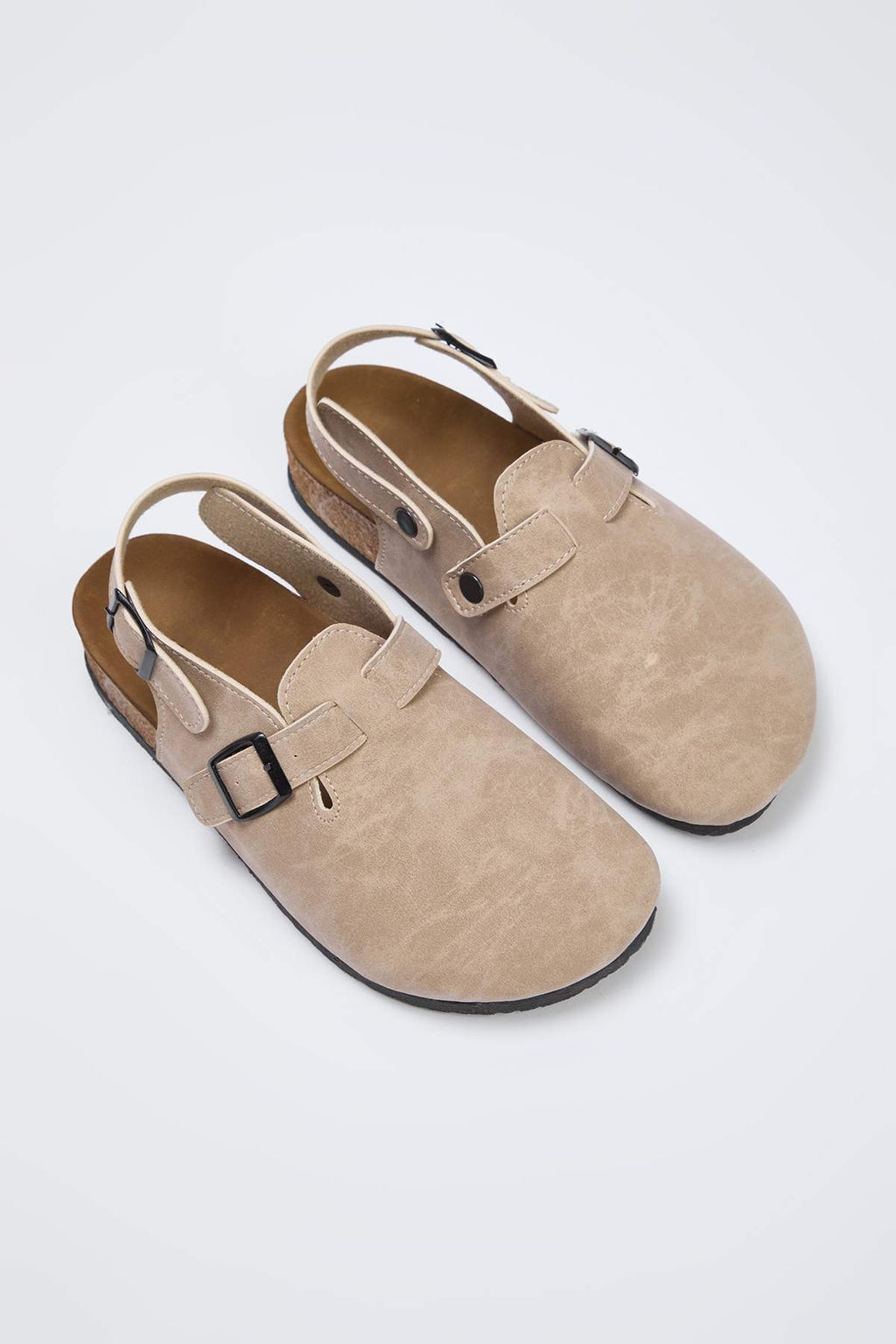 Bej Toka Detayl? Nubuk Sabo Kad?n Sandalet TAKAW26SD00000
