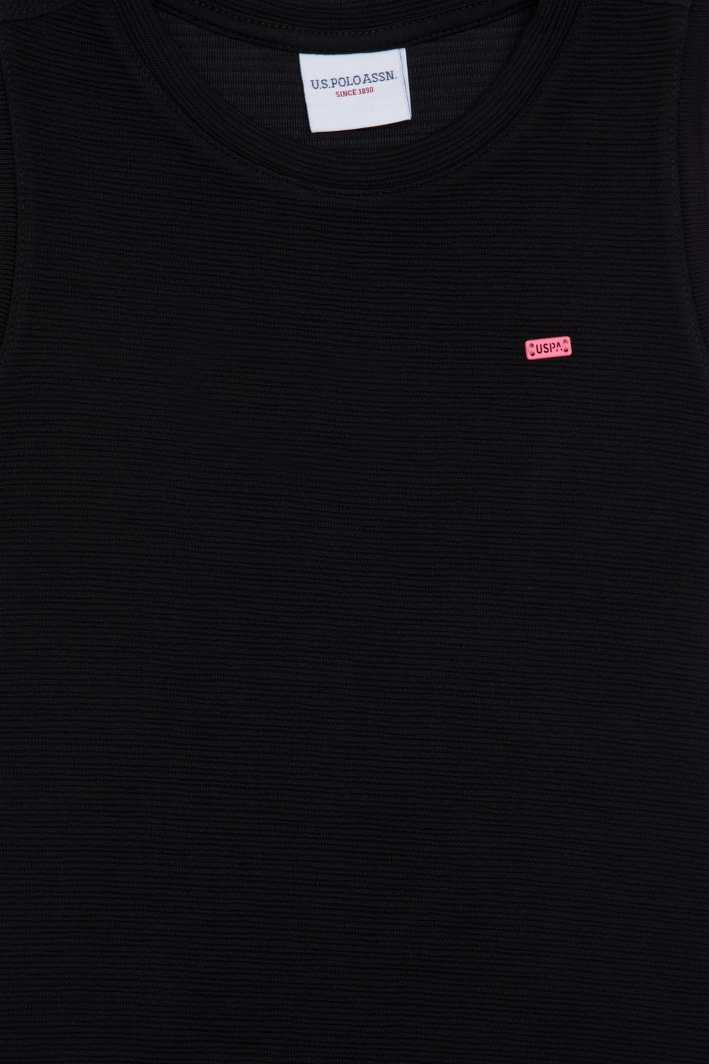 Черное трикотажное платье без рукавов для девочки Неожиданная скидка в корзине - U.s. polo assn фото 3