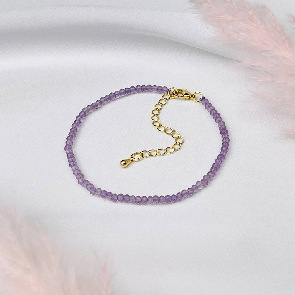 Браслет из лавандового Аметиста 17,5 см +