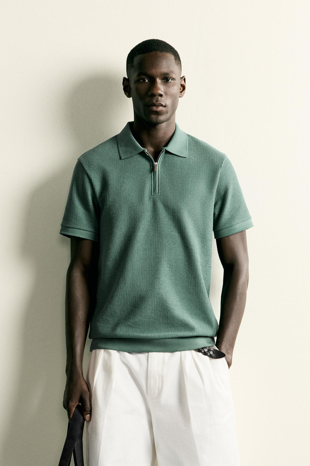 POLO REGULAR FIT CREMALLERA / Verde - Zara фото 2