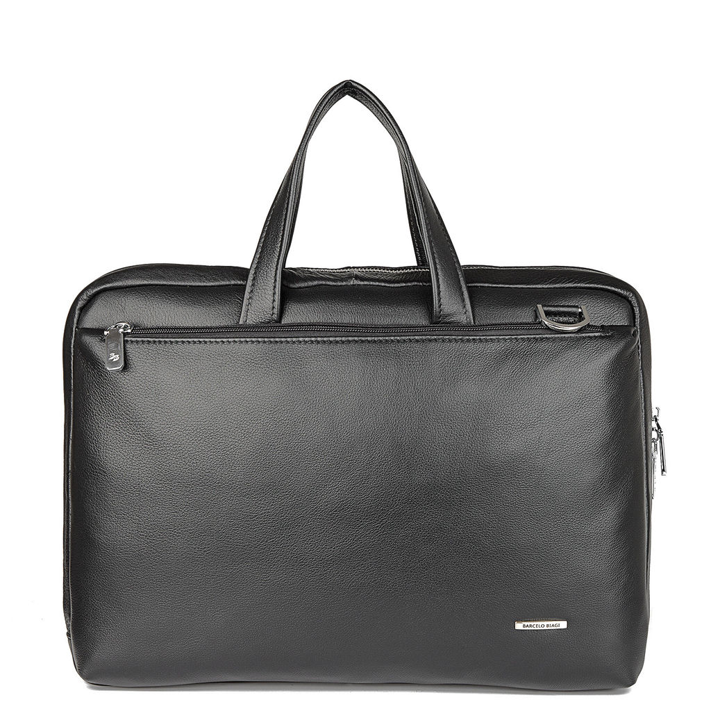 WD7521-3 black, Мужская кожаная сумка "деловая", Barcelo Biagi