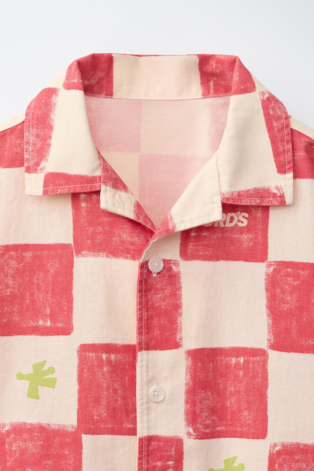 CAMISA CUADROS LOGO / Rojo