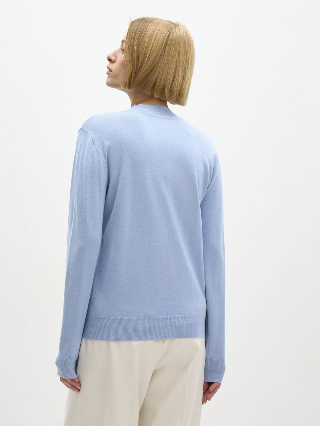 Conso/KTL 240711 - grey-blue Водолазка женская  фото 4