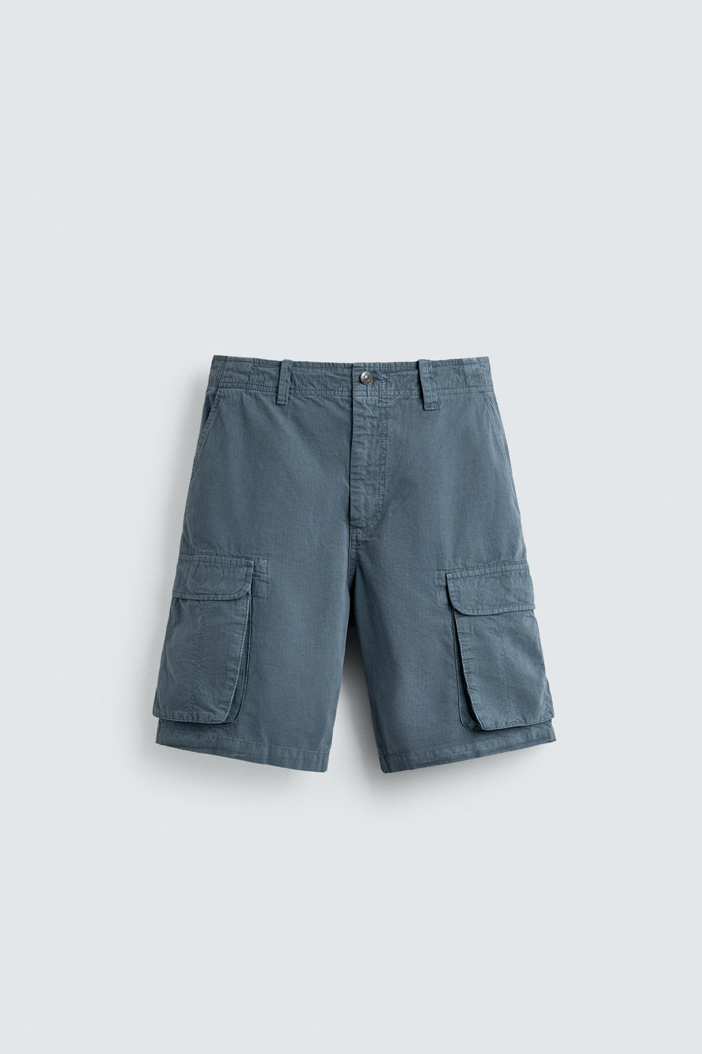 BERMUDA CARGO RELAXED FIT / Azul