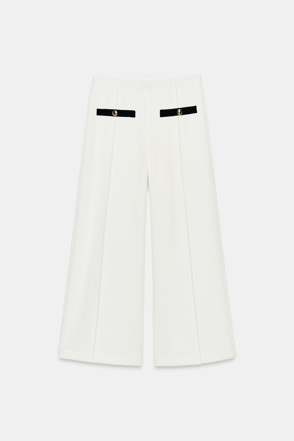 PANTAL?N CULOTTE TEXTURA / Crudo / Marino - Zara фото 6