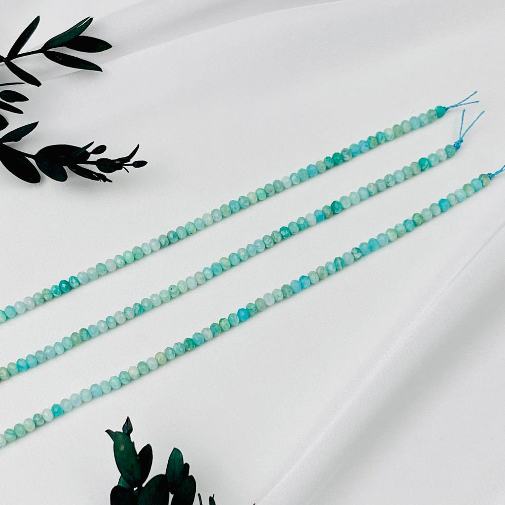 Бусины для украшений из Амазонита (130 бусин)