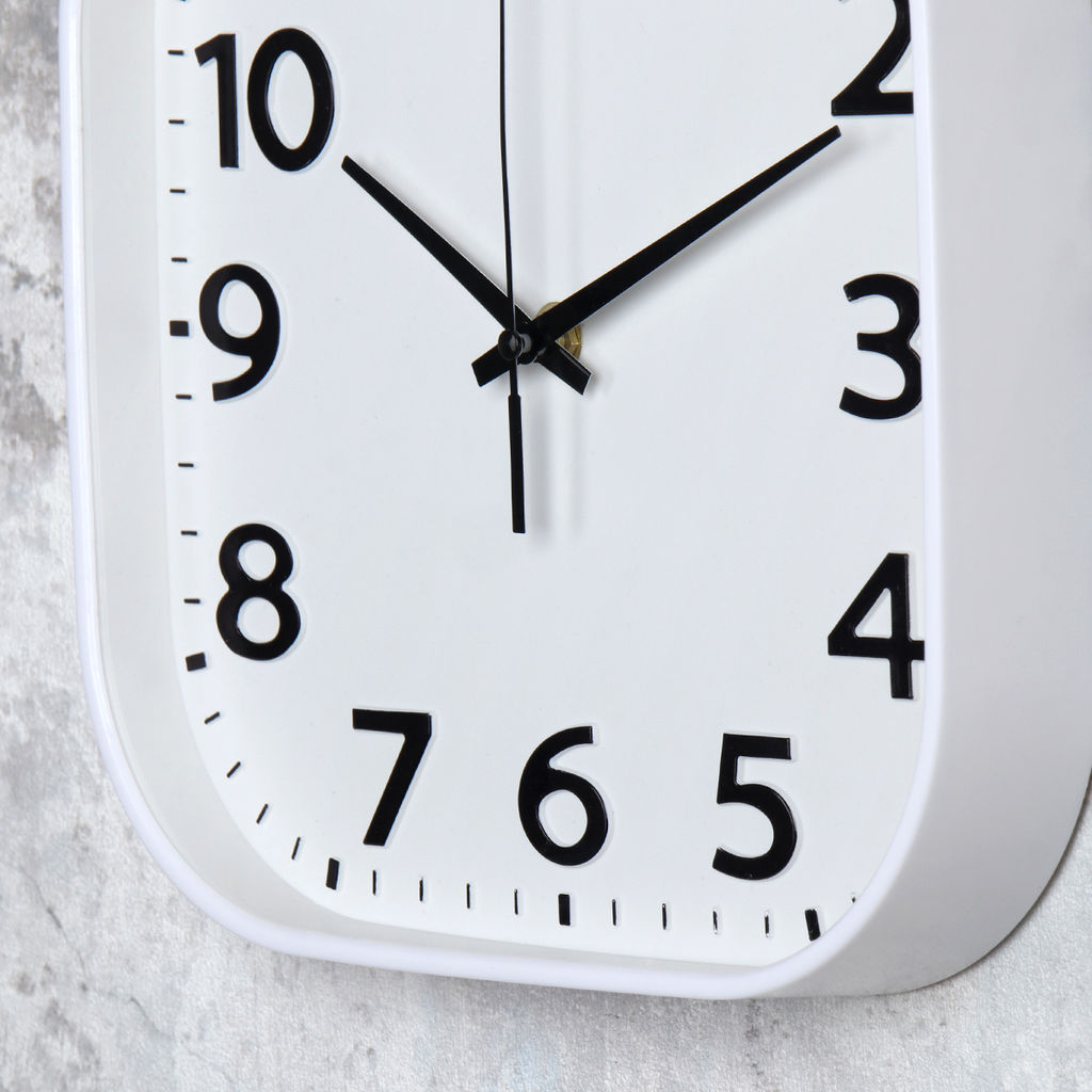 Часы настенные 25 см белые / Y8025T10-3 /уп 40/