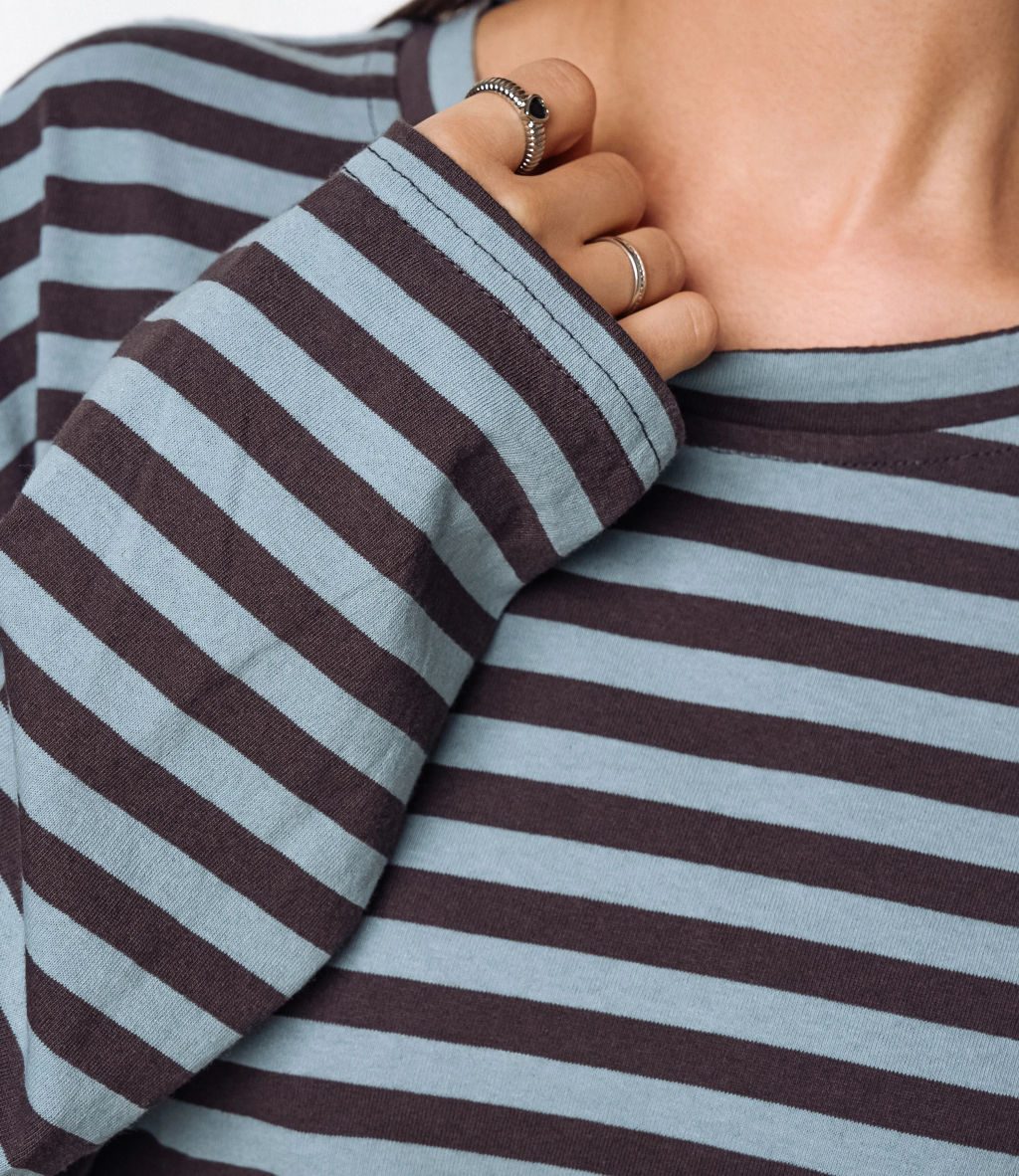 Лонгслив #КТ3045, коричневый, ментоловый - Dommod фото 5