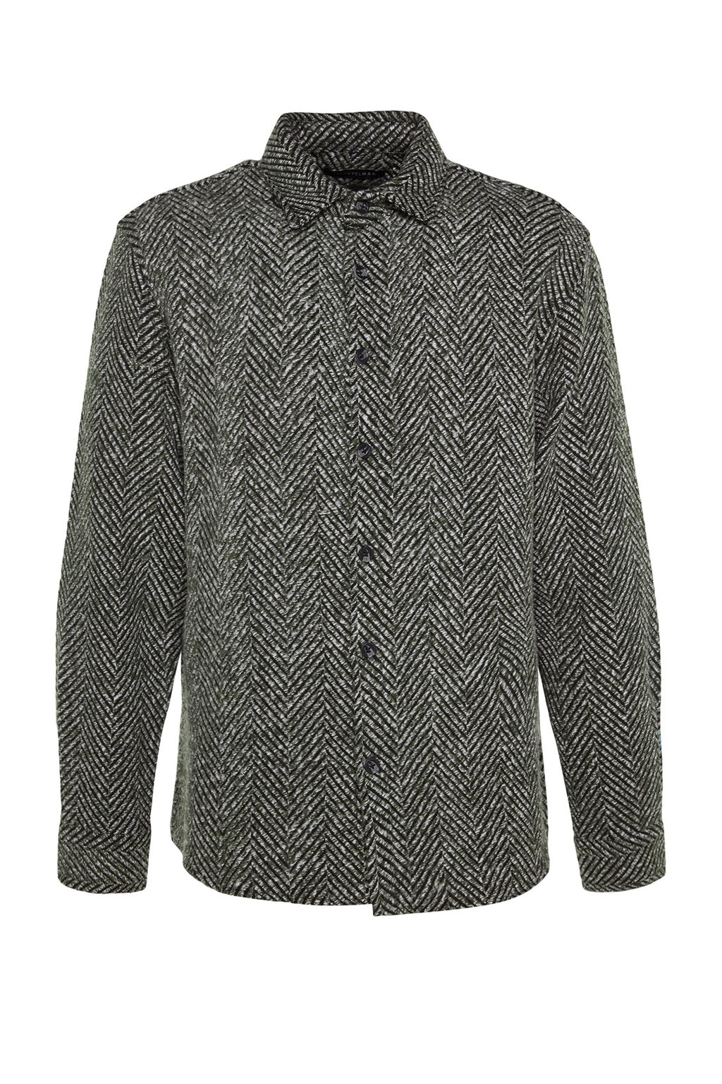 Haki Unisex Relaxed Fit Bal?ks?rt? Desenli K?sl?k Gomlek TMNAW24GO00054 - Trendyolmilla фото 7