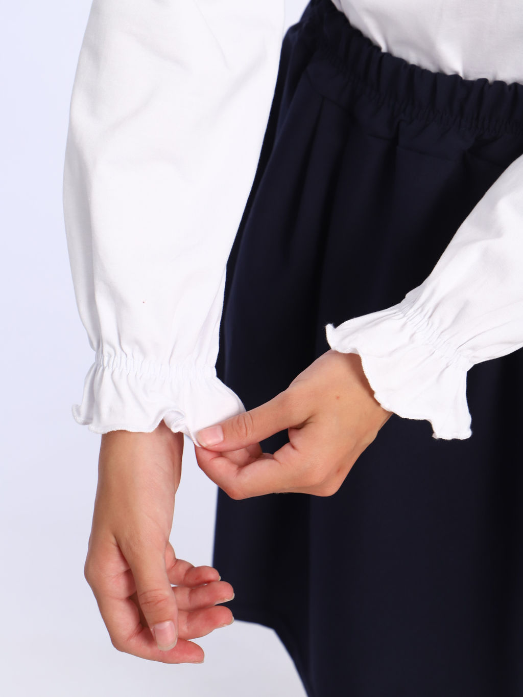 Лонгслив Анечка серо-голубой Ладошки  фото 37