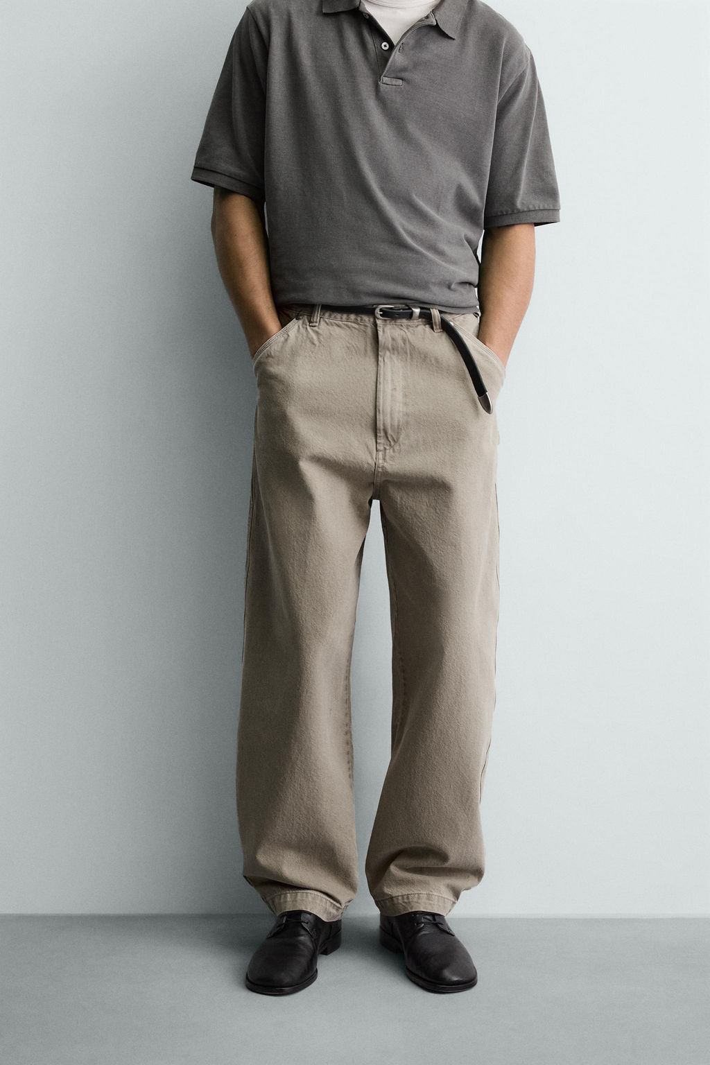 BALLOON FIT WASHED TROUSERS - Zara фото 2