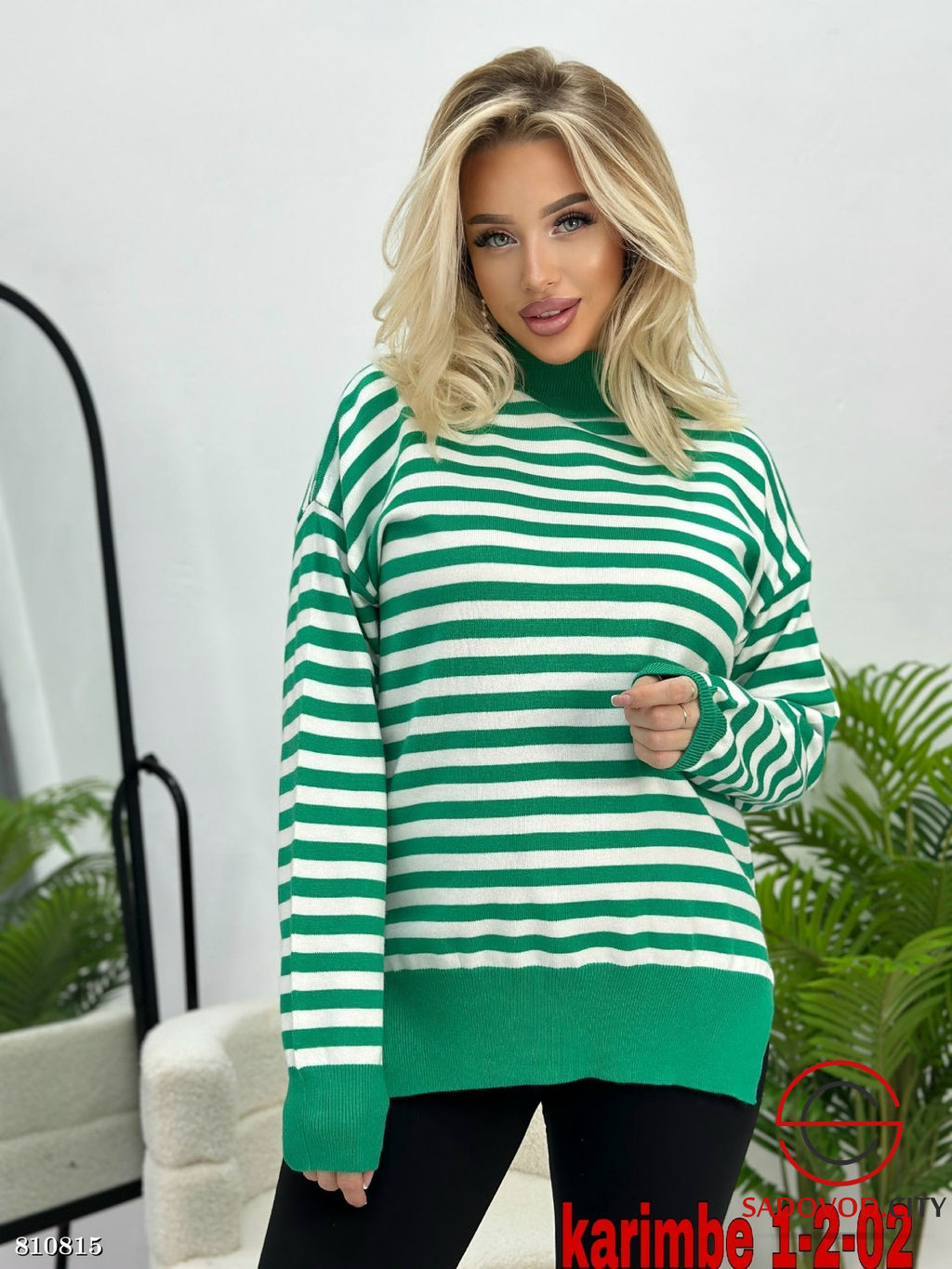 Кофта женская в полоску - Bruno фото 3