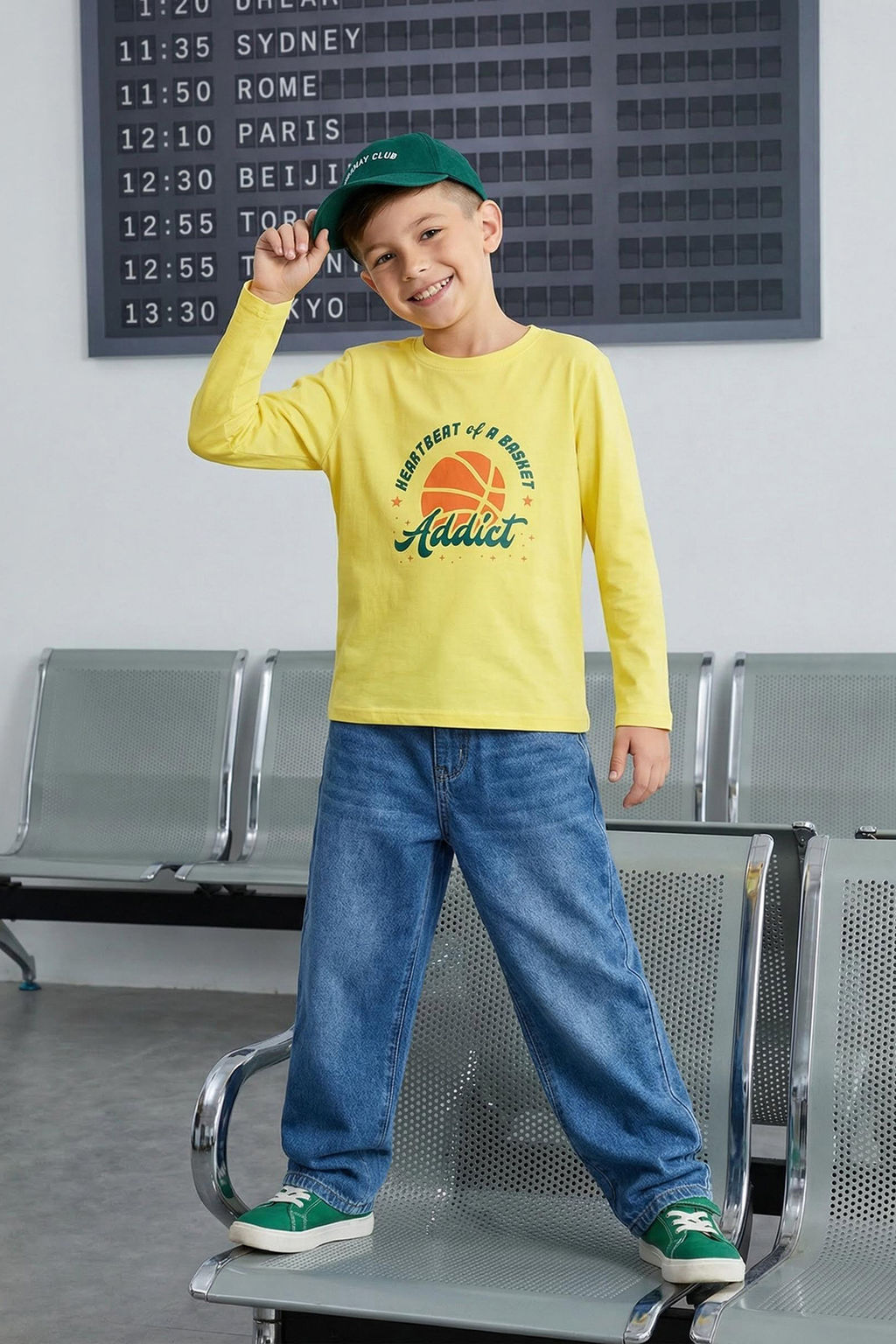 Lacivert Erkek Cocuk Hayvan Desenli Bisiklet Yaka Pamuklu Orme T-Shirt TKDAW25TS00009 - Trendyolmilla фото 21