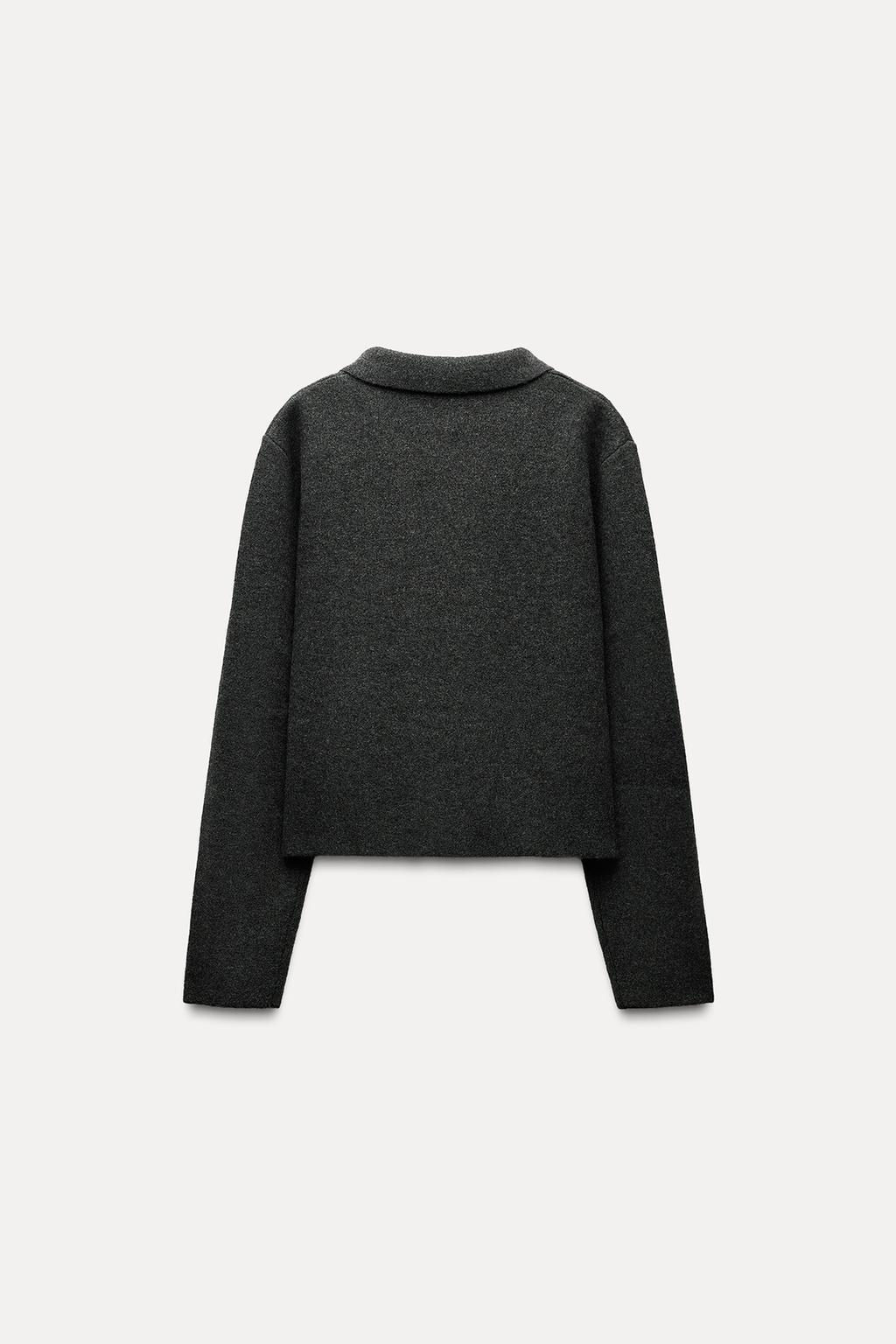 KNIT WRAP CARDIGAN - Zara фото 5