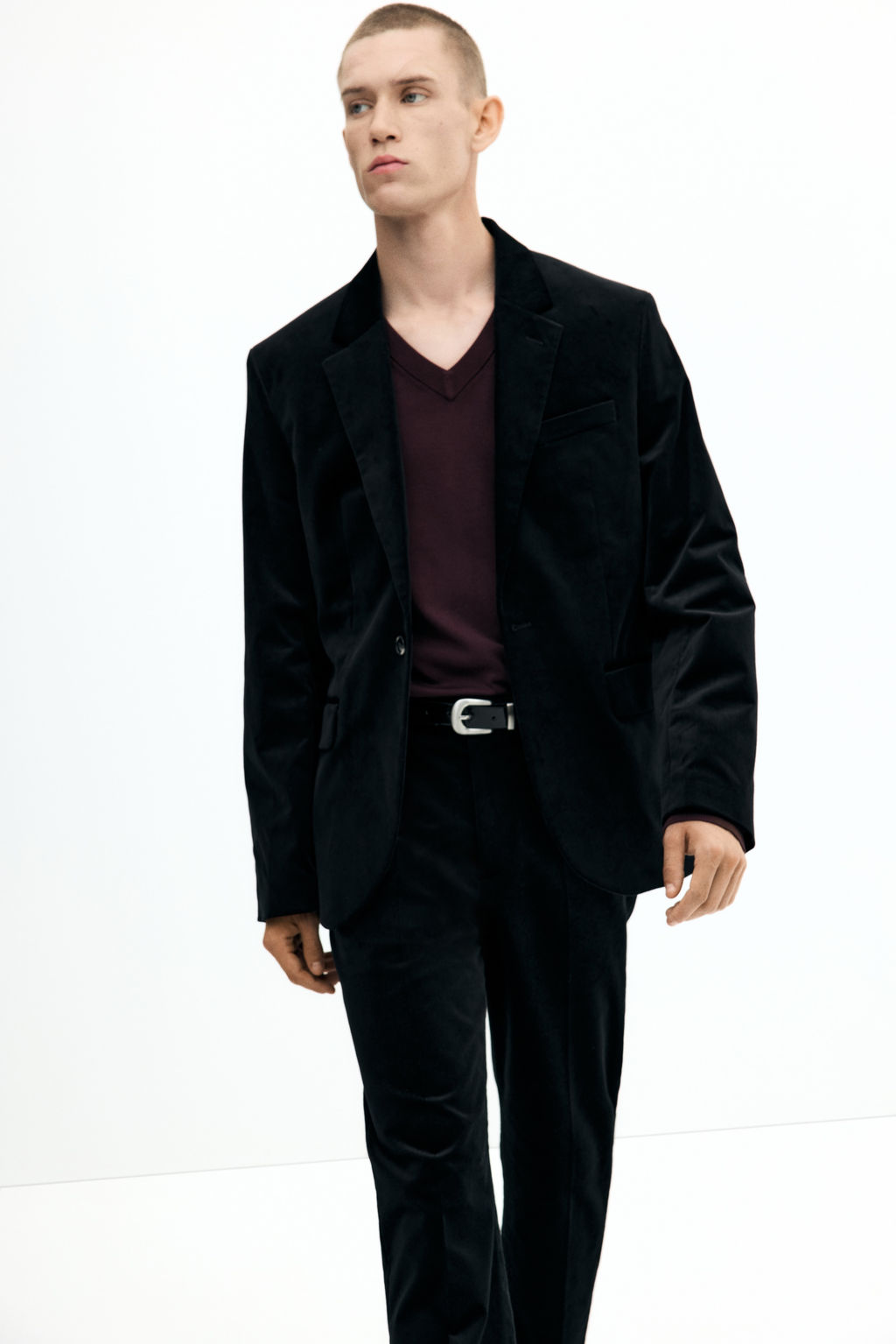 Pantal?n de traje de terciopelo Regular Fit - H&m фото 4
