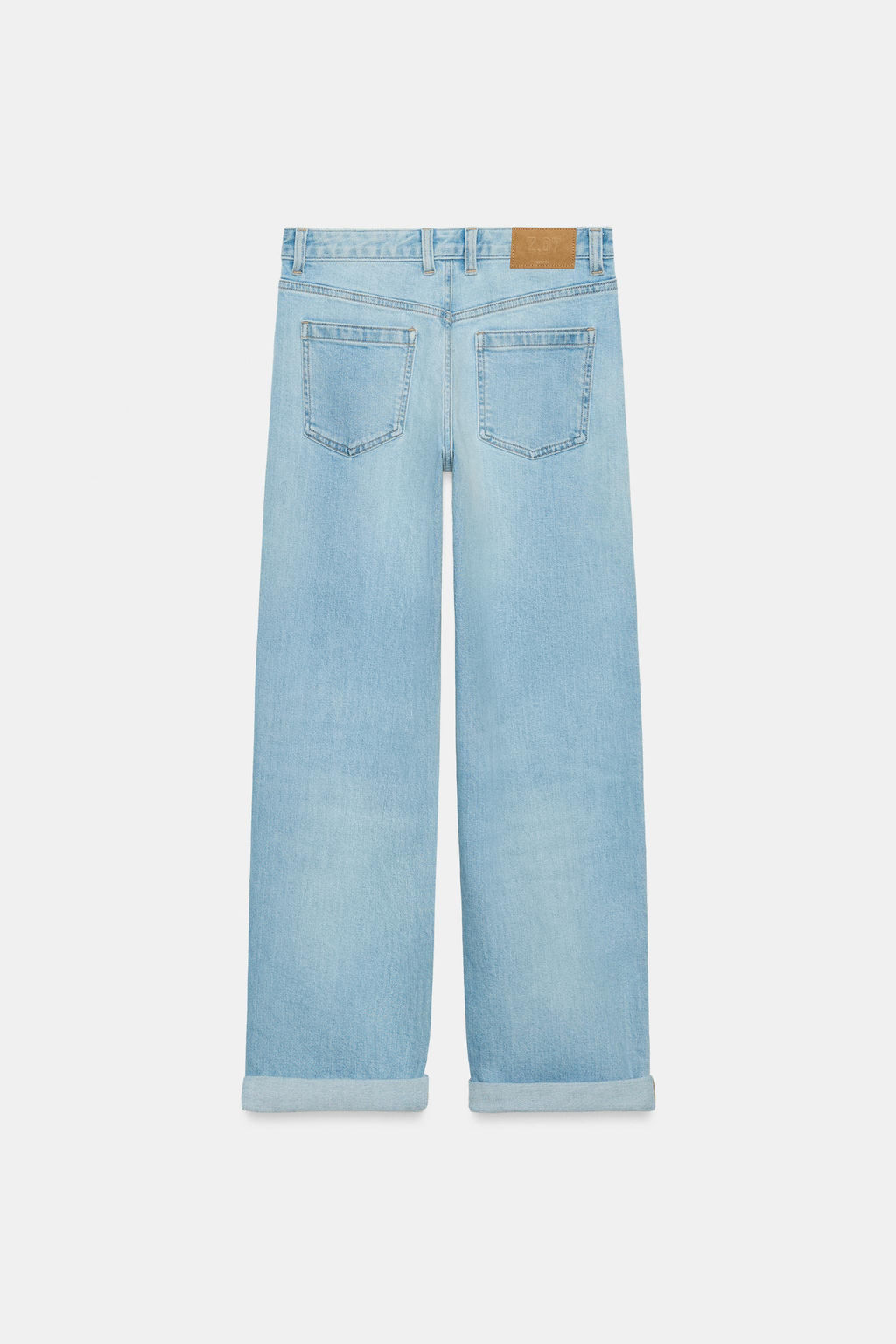 JEANS Z1975 RELAXED FIT TIRO MEDIO VUELTA BAJO / Azul claro - Zara фото 9