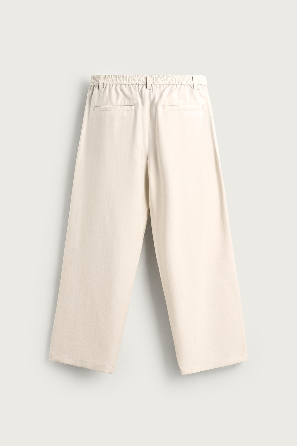 PANTAL?N FLUIDO PLIEGUES LATERALES / Crudo medio - Zara фото 11