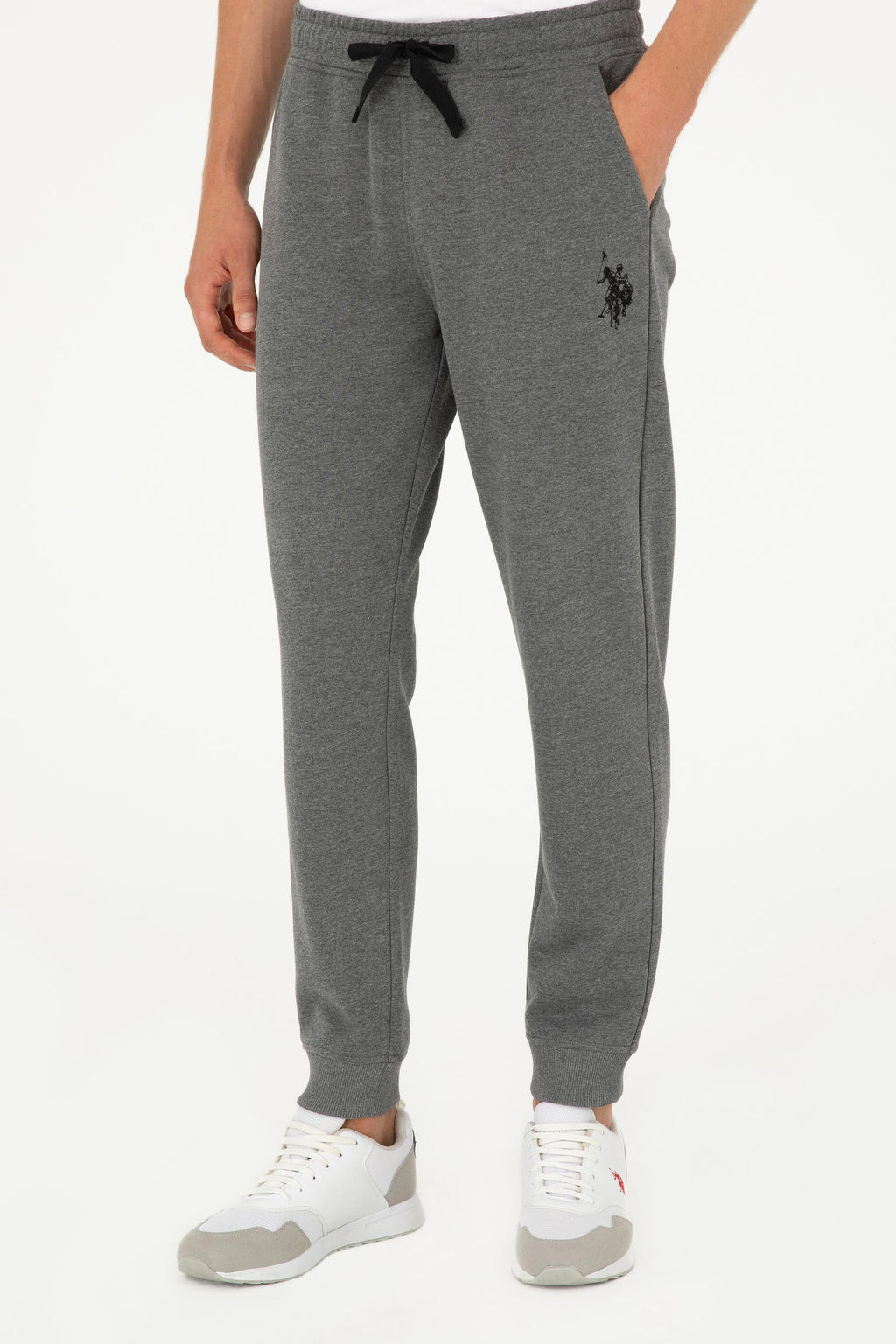 Мужские спортивные штаны антрацитового меланжа Неожиданная скидка в корзине - U.s. polo assn фото 2