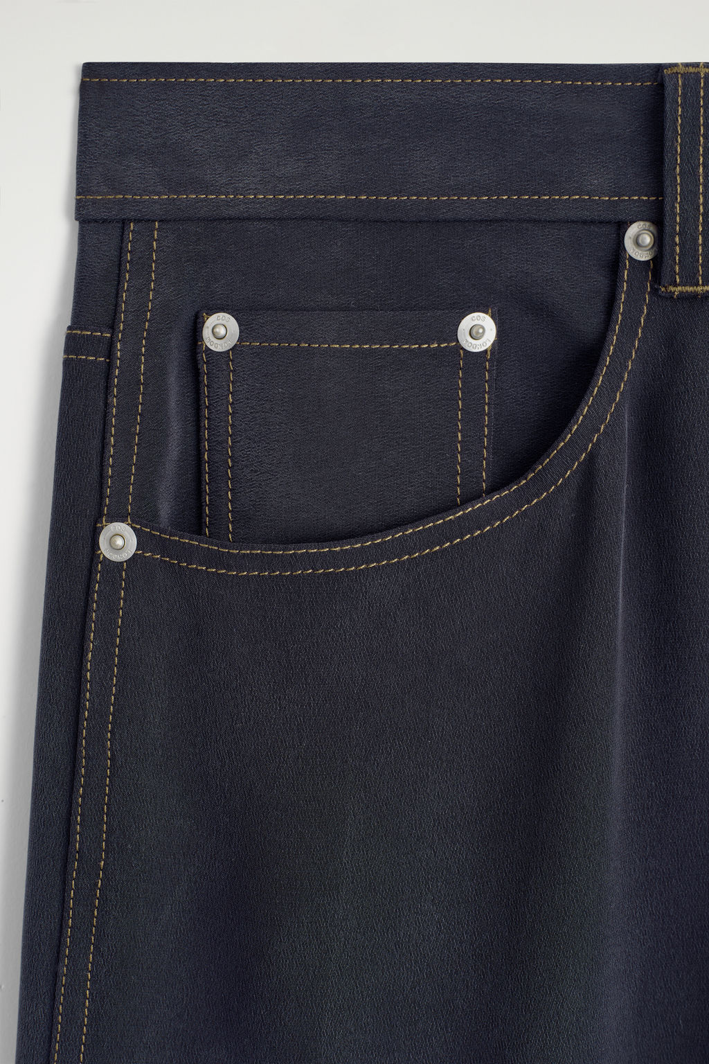 PANTAL?N DE SEDA EFECTO DENIM - H&m фото 6