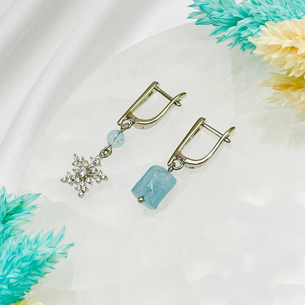 Серьги из Аквамарина