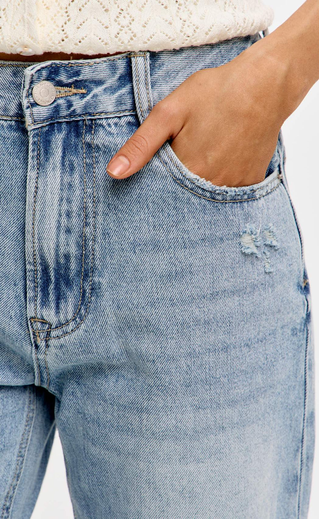 Джинсы F612-0153 l.blue