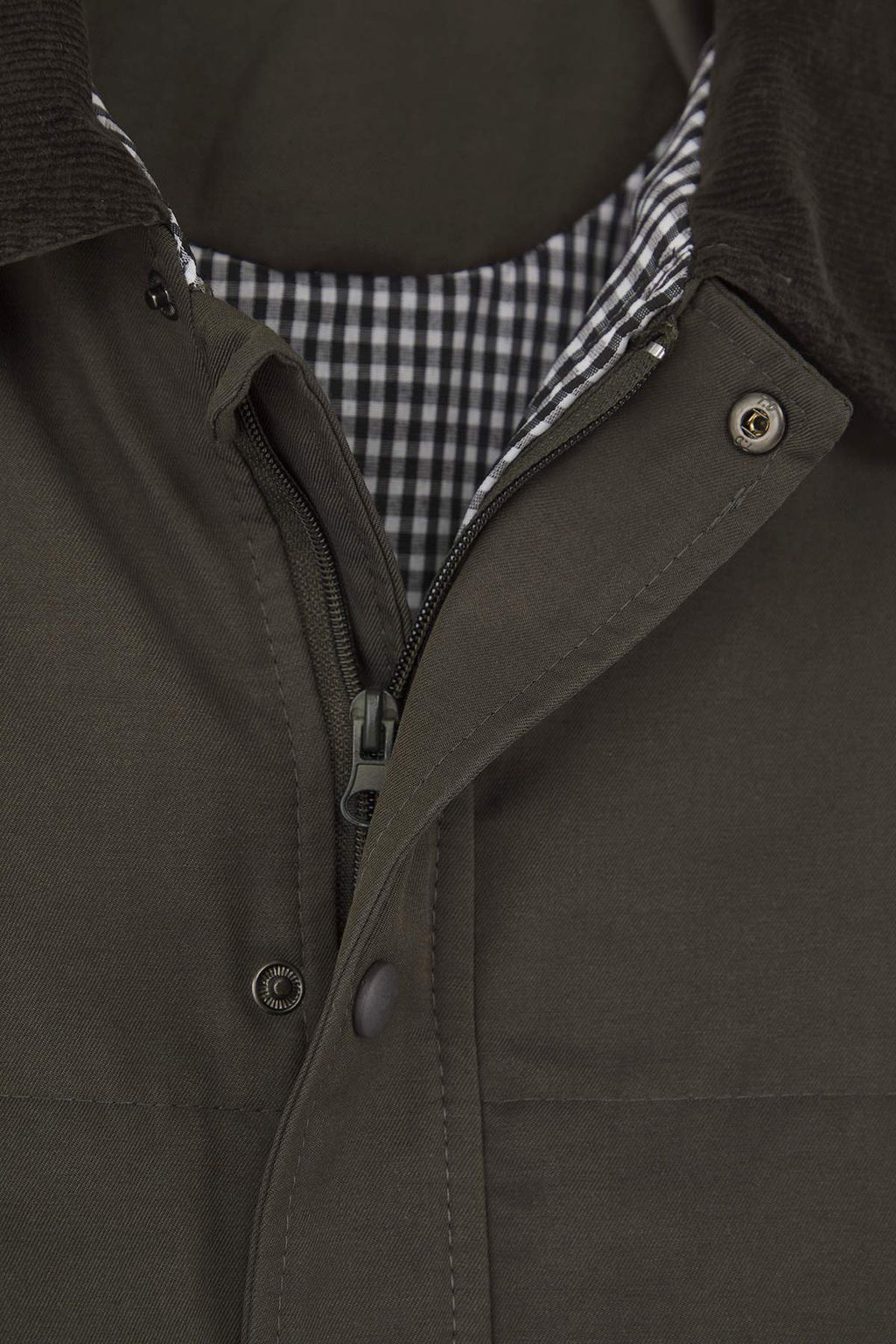 Haki Duz/Basic Kal?n Polo Yaka Regular Unisex Cocuk Mont TKDAW26MO00007 - Trendyolmilla фото 2