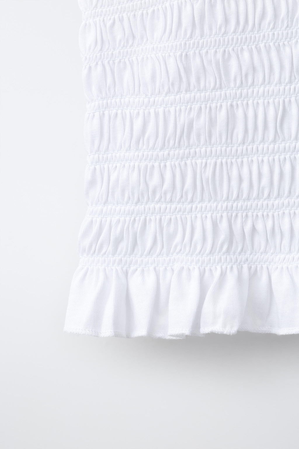 TOP NIDO DE ABEJA GOMAS / Blanco