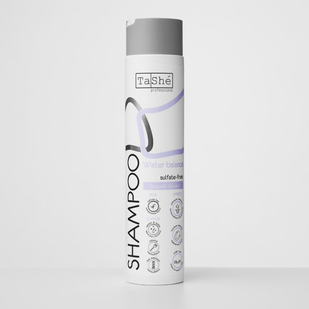 Tashe professional Шампунь для волос бессульфатный Water balance Водный баланс ( tsh 50) 300мл