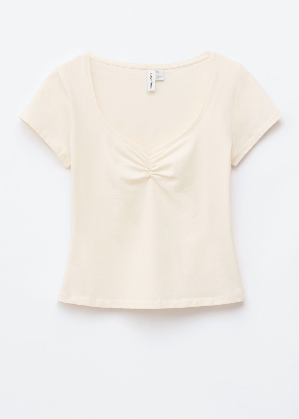 Top de punto con busto fruncido - H&m фото 2