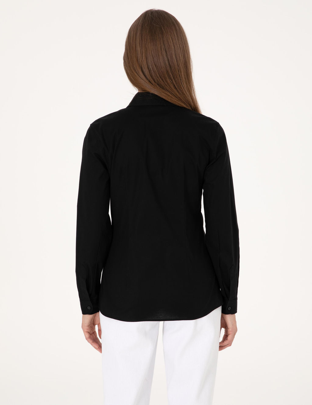 Siyah Slim Fit Uzun Kollu G_mlek
