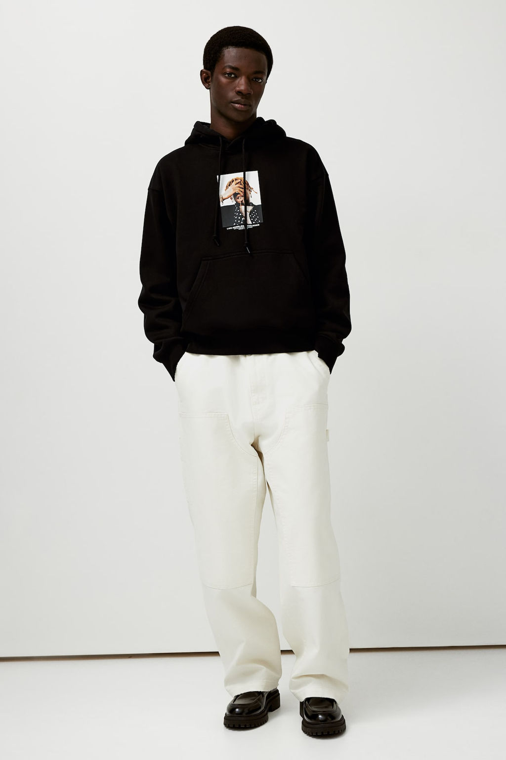 Sudadera con capucha y estampado Loose Fit - H&m фото 3