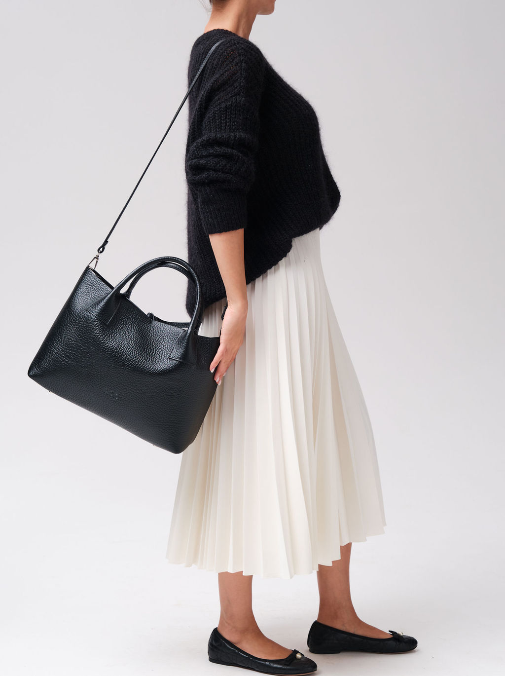Кожаная сумка Iris DBR 31372 черный соло фото 9