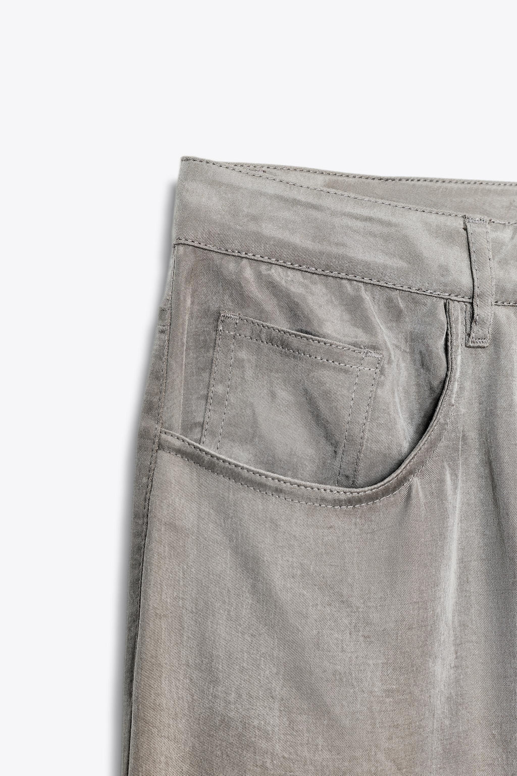 ZW COLLECTION FLOWING SATIN TROUSERS - Zara фото 4