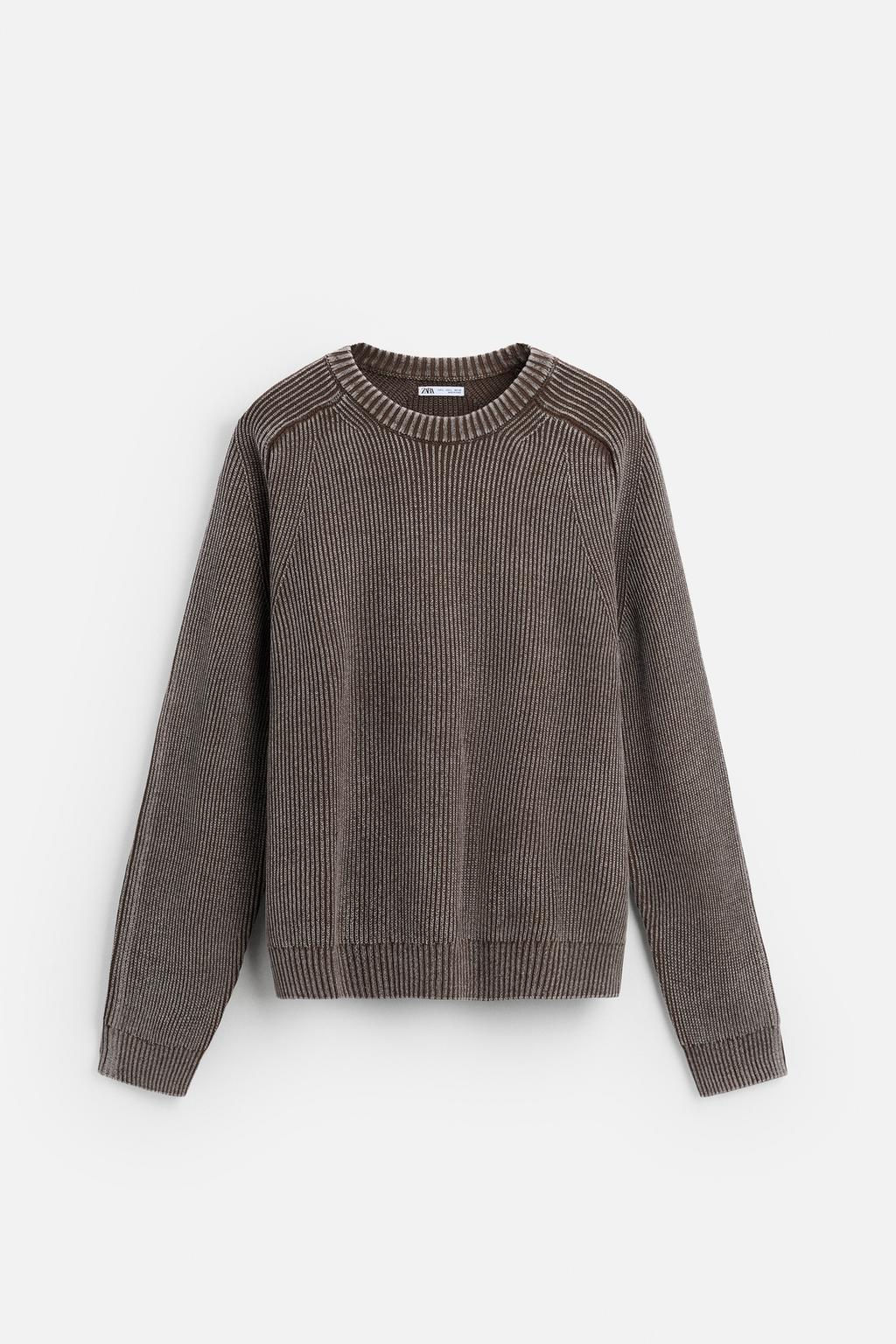 FADED TEXTURED SWEATER - Zara фото 15