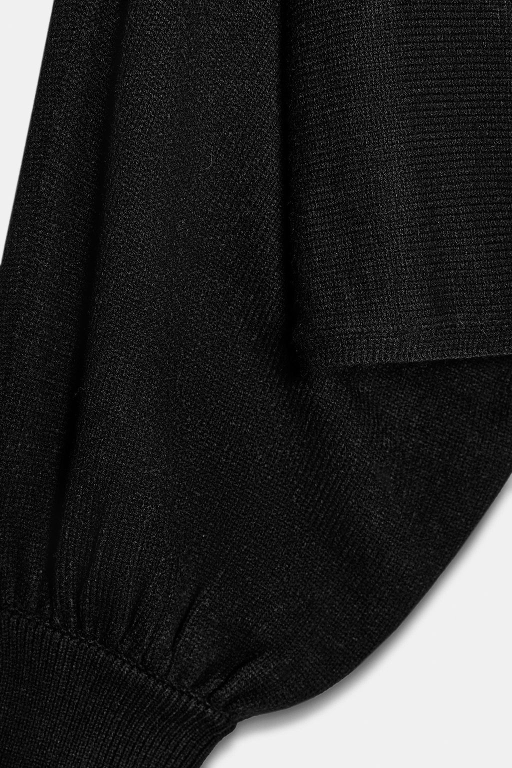 SHORT KNIT PUFF SLEEVE JUMPER - Zara фото 16