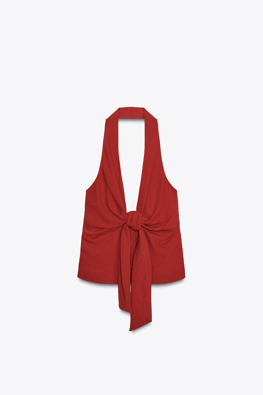 KNOT HALTER WAISTCOAT - Zara фото 6