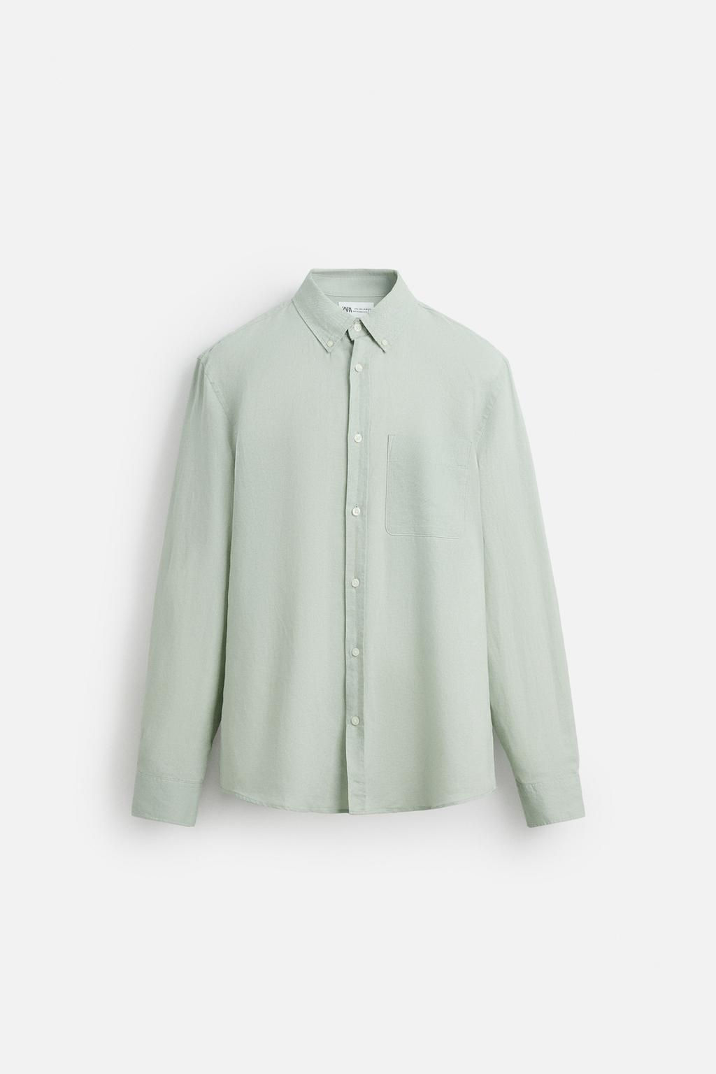 LINEN/COTTON SHIRT - Zara фото 16
